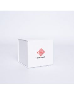 Boîte aimantée personnalisée Cubox 10x10x10 CM | CUBOX | IMPRESSION EN SERIGRAPHIE SUR UNE FACE EN DEUX COULEURS