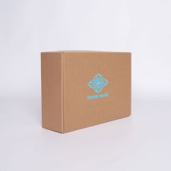Postpack Kraft personnalisable 34x24x10,5 CM | POSTPACK | SCREEN PRINTING ON ONE SIDE IN ONE COLOUR