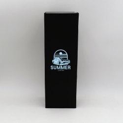 Boîte aimantée personnalisée Bottlebox 12x40,5x12 CM | BOTTLE BOX | BOÎTE POUR 1 BOUTEILLE MAGNUM | IMPRESSION EN SÉRIGRAPHIE...
