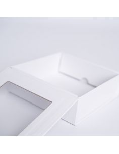 Boîte aimantée personnalisée Clearbox 15x15x5 CM | CLEARBOX | IMPRESSION EN SÉRIGRAPHIE SUR UNE FACE EN DEUX COULEURS