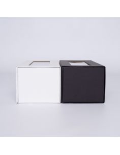 Boîte aimantée personnalisée Clearbox 22x10x11 CM | CLEARBOX | IMPRESSION EN SÉRIGRAPHIE SUR UNE FACE EN DEUX COULEURS